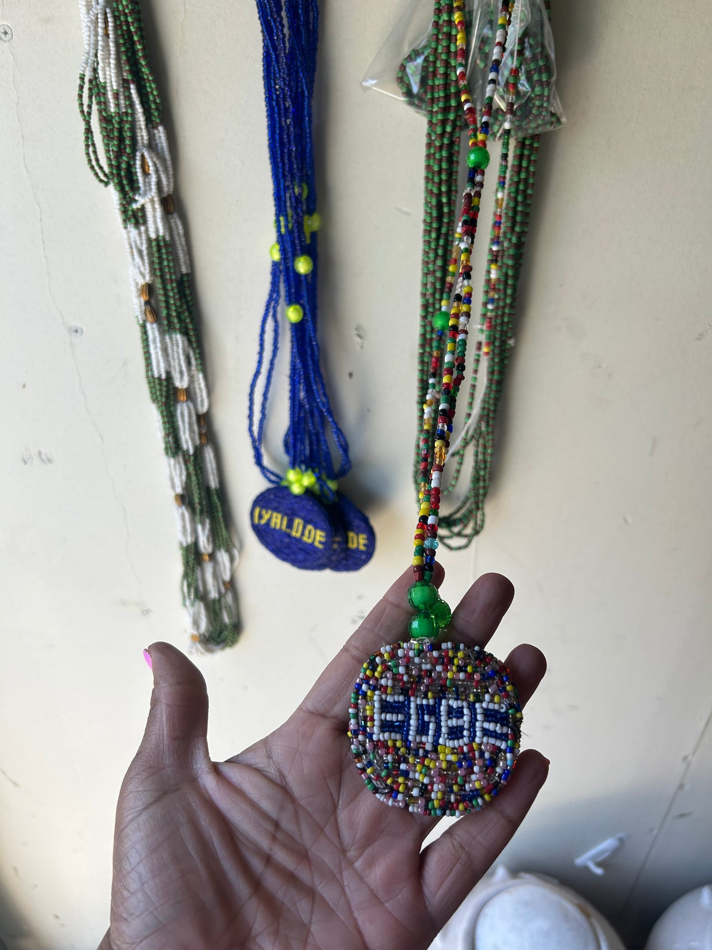 Egbe ileke with name pendent