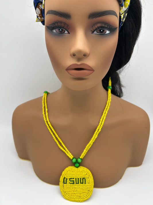 Osun Ileke (Necklace)  with Name Pendant
