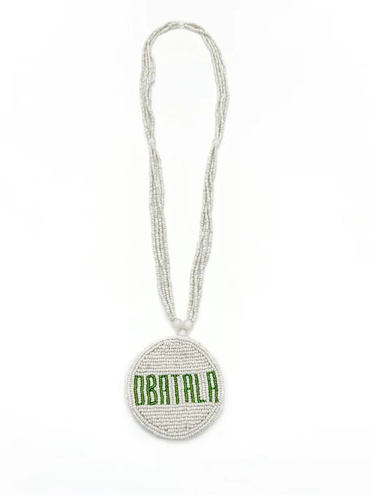 Obatala Ileke (Necklace) with Name Pendant